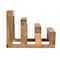 Hello Honey® 6" Natural 3 Section Mango Wood Cutting Board Stand